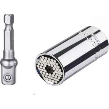 Universele Ratelsleutel Dopsleutel Socket 7 tot 19 mm
