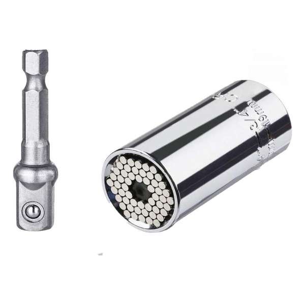 Universele Ratelsleutel Dopsleutel Socket 7 tot 19 mm Universele Ratelsleutel Dopsleutel Socket 7 tot 19 mm