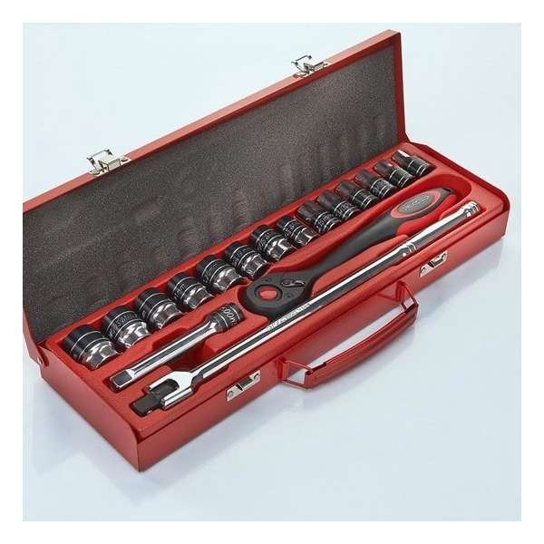 Smoos® Dopsleutelset 1/2 opname 17-delig metrisch Smoos® Dopsleutelset 1/2 opname 17-delig metrisch