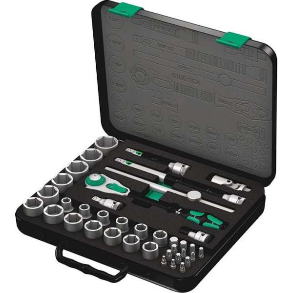 Wera 8100 SC 4 Zyklop Speed- ratelset, 1/2" aandrijving Wera 8100 SC 4 Zyklop Speed- ratelset, 1/2" aandrijving