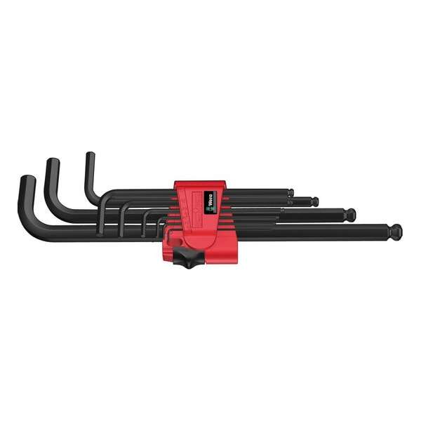 Wera 05073596001 950/9 9 Delige Hex-Plus Inbussleutelset - 1,5-10mm Wera 05073596001 950/9 9 Delige Hex-Plus Inbussleutelset - 1,5-10mm