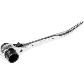 Silverline Dubbele Ratelsleutel met Wrikpunt - 21/23 mm.