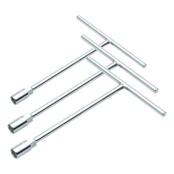 Smoos® T-sleutel 19 mm vast - 3 stuks -RVS - Zilver Smoos® T-sleutel 19 mm vast - 3 stuks -RVS - Zilver