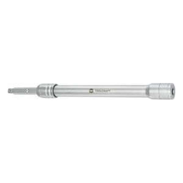 Uittrekbare Dopsleutelverlenging met telescoopverlenging 195 mm-323 mm 1/4 (6.3 mm) Toolcraft Uittrekbare Dopsleutelverlenging met telescoopverlenging 195 mm-323 mm 1/4 (6.3 mm) Toolcraft
