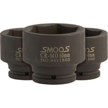Smoos® Zware krachtdop 24 mm met 3/4 opname - 3 stuks