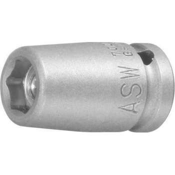 "Krachtdopsleutel 1/4" 10mm magneet ASW"