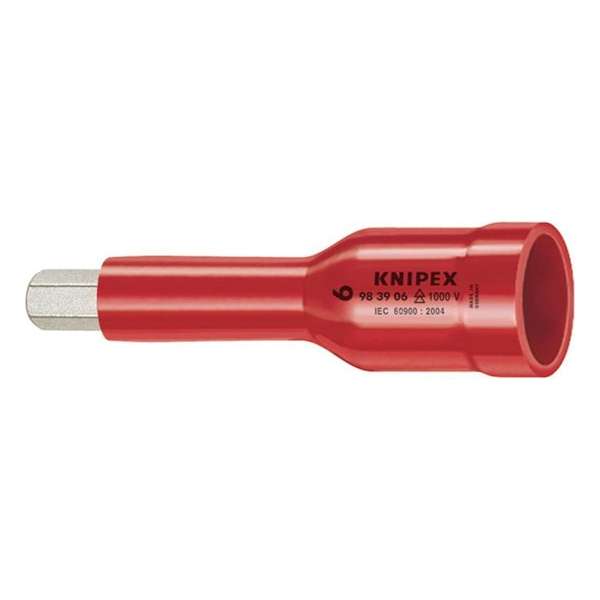 Knipex 983906 VDE Dop voor ratel met binnenvierkant - 3/8" - 6mm Knipex 983906 VDE Dop voor ratel met binnenvierkant - 3/8" - 6mm