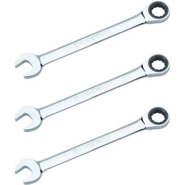 Datona® Ringratelsleutel 7/16 met Engelse maatvoering - 3 stuks Datona® Ringratelsleutel 7/16 met Engelse maatvoering - 3 stuks