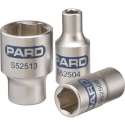 Huvema 1/4'' Zeskants vlakke dop PAS52514
