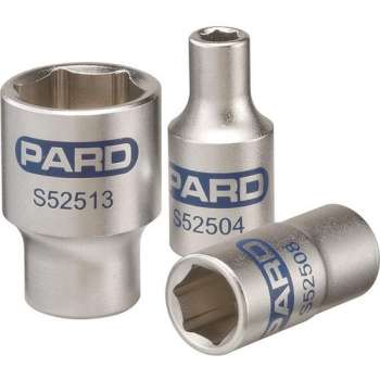 Huvema 1/4'' Zeskants vlakke dop PAS52514