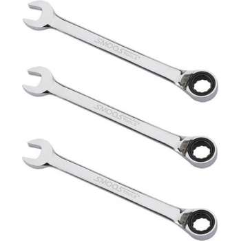 Smoos® Omschakelbare ringratelsleutel - 18 mm - 3 stuks