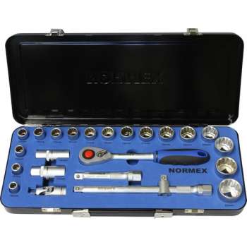 Professionele doppendoos Normex - 24 delig - 1/2"