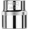Neo Tools Dop 28 1/2 Aansluiting Zeskant DIN 3124 CRV Staal TUV M+T