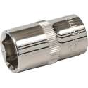 Silverline 1/2" metrische dop