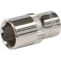 Silverline 1/4" metrische dop