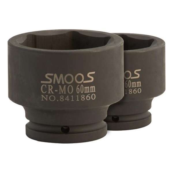 Smoos® Zware krachtdop 60 mm met 3/4 opname - 2 stuks Smoos® Zware krachtdop 60 mm met 3/4 opname - 2 stuks