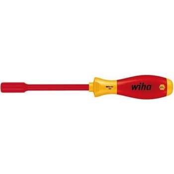 VDE Steeksleutel schroevendraaier Wiha SoftFinish Sleutelbreedte: 6 mm Koplengte: 125 mm