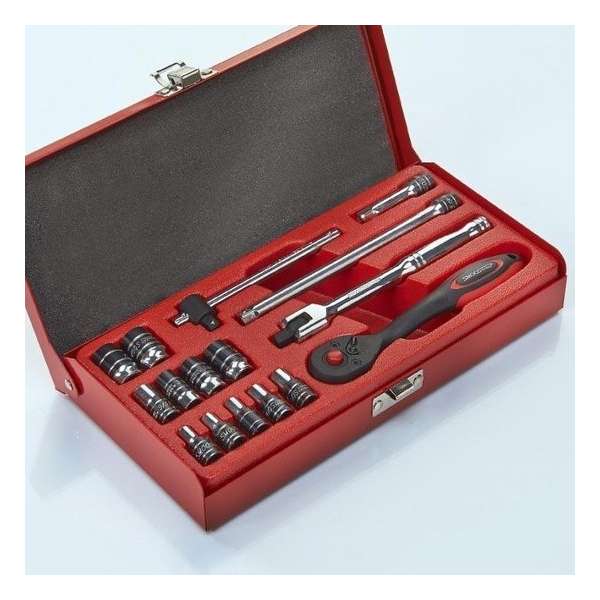 Smoos® Dopsleutelset 1/4 opname 16-delig Engels Smoos® Dopsleutelset 1/4 opname 16-delig Engels