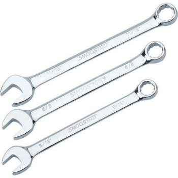 Smoos® Ring-steeksleutelset met Engelse maatvoering 5/8'',11/16'' & 3/4''