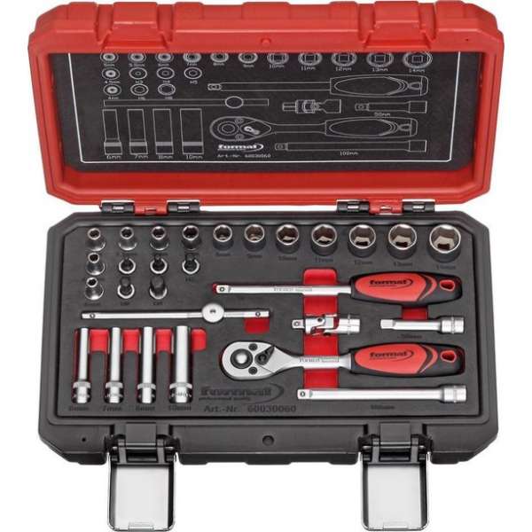 "Dopsleutelset 1/4" 30-dlg. FORMAT" "Dopsleutelset 1/4" 30-dlg. FORMAT"