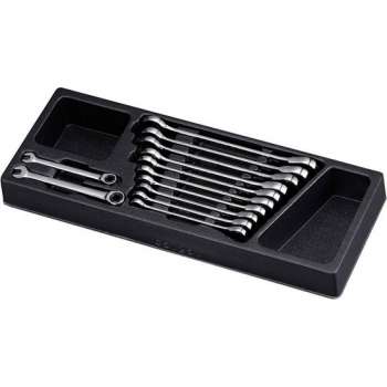 Platte steek-ringratel sleutel set, 12-delig PAC51211T