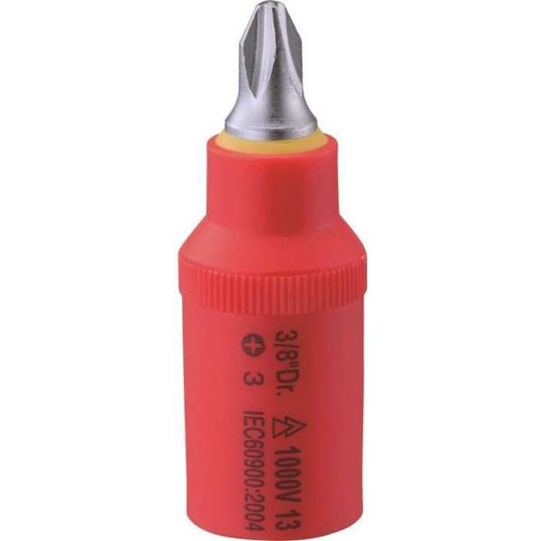 Huvema 3/8'' Phillips Dop/bit, geïsoleerd 1000V PA33102N
