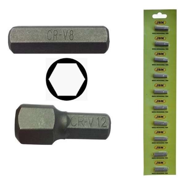 JBM Tools | M8 INBUSSLEUTEL MET HEX-BIT 5MM - VERCHROOMD JBM Tools | M8 INBUSSLEUTEL MET HEX-BIT 5MM - VERCHROOMD