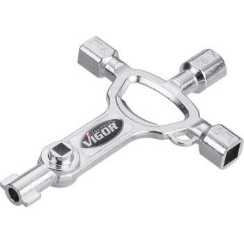 Multi sleutel - driehoek vierkant dubbelbaard - Masterkey 07