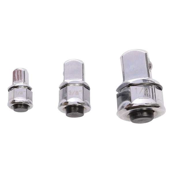 Silverline Ratelsleutel Adapter Set - 10, 13 en 19 mm. - 3 Delig Silverline Ratelsleutel Adapter Set - 10, 13 en 19 mm. - 3 Delig
