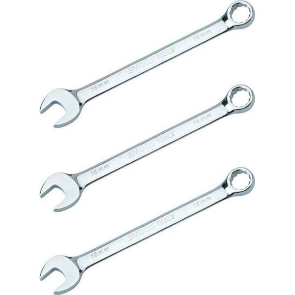 Datona® Ring-steeksleutel 16 mm - 3 stuks Datona® Ring-steeksleutel 16 mm - 3 stuks