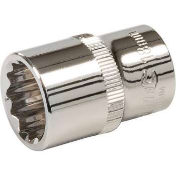1/2" metrische zeskantdop, 18 mm