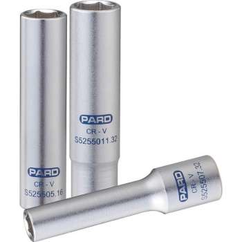 1/4'' Zeskants vlakke dop lang PAS5255009