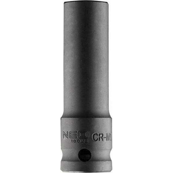 Neo Tools Krachtdop 13mm 1/2 Aansluiting Lang CrMo Staal 83mm Hoog DIN 3129 TUV M+T