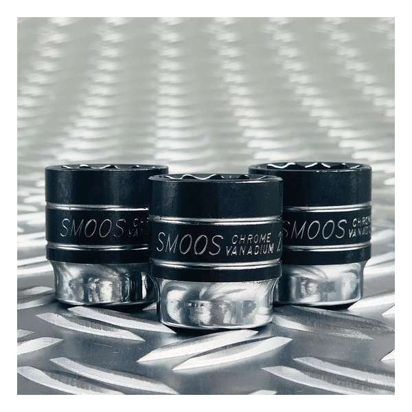Smoos® Losse 12 kants dop 15 mm met 3/8 opname - 3 stuks Smoos® Losse 12 kants dop 15 mm met 3/8 opname - 3 stuks
