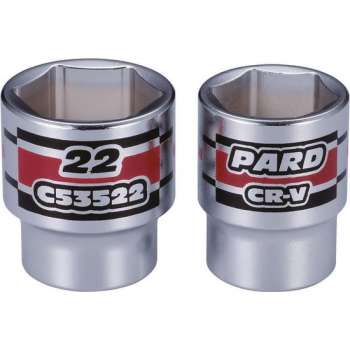3/8'' Zeskants vlakke dop PAC53512