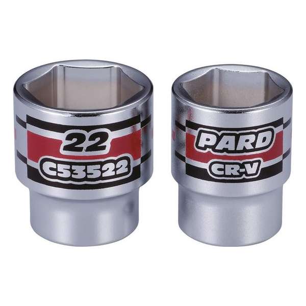 3/8'' Zeskants vlakke dop PAC53508