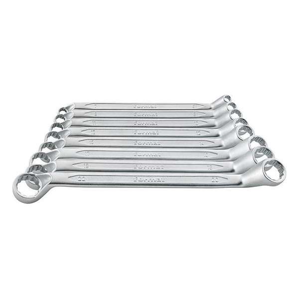 Dubbele ringsleutels CV-staal DIN 838 6-32mm 12-delig FORMAT Dubbele ringsleutels CV-staal DIN 838 6-32mm 12-delig FORMAT