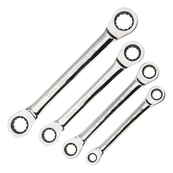 Ringratelsleutel 8-19 mm - Set van 4 - Neo-Tools 09-070 Ringratelsleutel 8-19 mm - Set van 4 - Neo-Tools 09-070