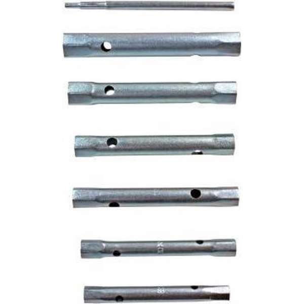 Pijpsleutelset 8 tot 19 mm 6-delig Pijpsleutelset 8 tot 19 mm 6-delig