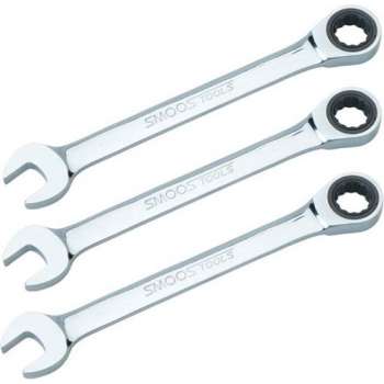 Smoos® Ringratelsleutel - 17 mm - 3 stuks