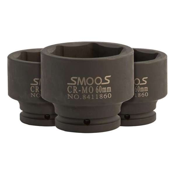 Smoos® Zware krachtdop 33 mm met 3/4 opname - 3 stuks Smoos® Zware krachtdop 33 mm met 3/4 opname - 3 stuks