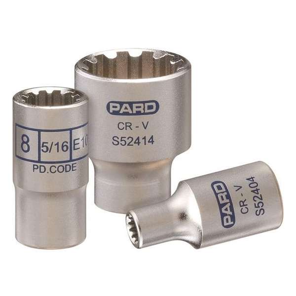Huvema 1/4'' Twaalfkants vlakke dop PAS52450055