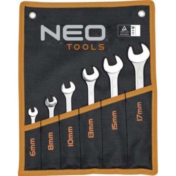 NEO Steek/ringsleutelset 6-19 mm, 8 dlg NEO Steek/ringsleutelset 6-19 mm, 8 dlg