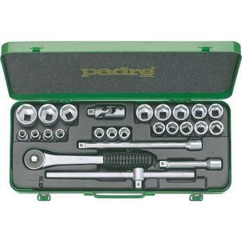 Padre Dopsleutelset 1/2 inch 25 delig