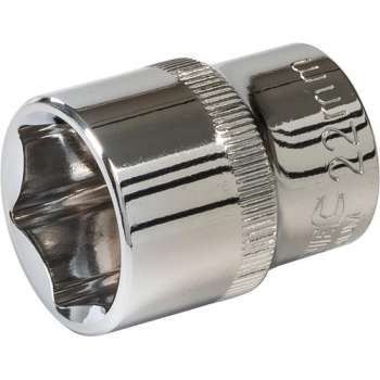 Silverline 1/2" metrische dop