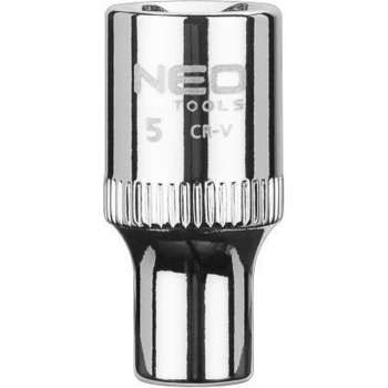 NEO Zeskant Dop 5 mm, 1/4" aansluiting