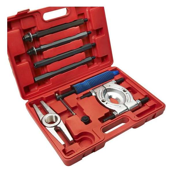 Datona® - Lagertrekkerset - 8-delig - Handige Opbergkoffer - 10kg - Rood Datona® - Lagertrekkerset - 8-delig - Handige Opbergkoffer - 10kg - Rood