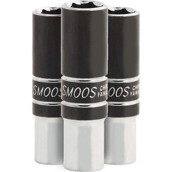 Smoos® Losse dop 22 mm extra lang met 3/8 opname - 3 stuks Smoos® Losse dop 22 mm extra lang met 3/8 opname - 3 stuks