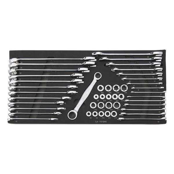 Smoos® 46-delige ringsteeksleutels en ratelset Smoos Softmodule Smoos® 46-delige ringsteeksleutels en ratelset Smoos Softmodule