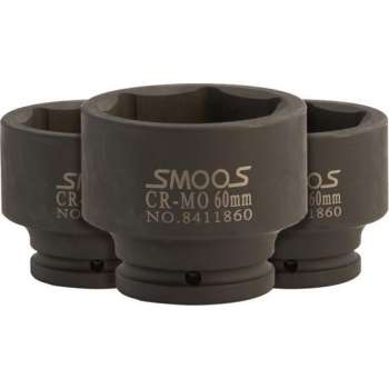 Smoos® Zware krachtdop 34 mm met 3/4 opname - 3 stuks